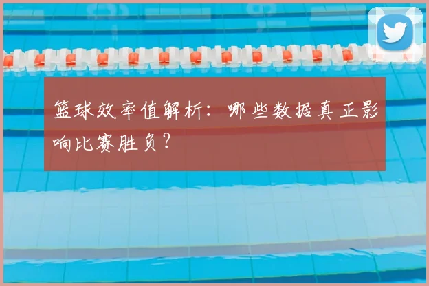 篮球效率值解析:哪些数据真正影响比赛胜负?